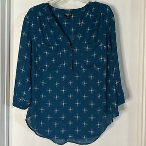 Women’s Torrid 3/4 Sleeve Chiffon Type Top 
Size 0